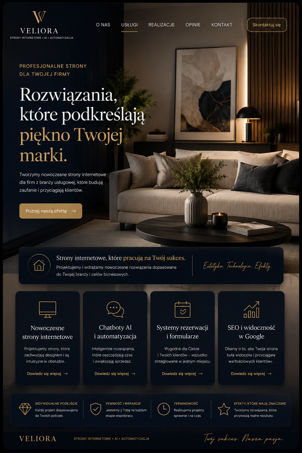 Projekt dla firmy usługowej